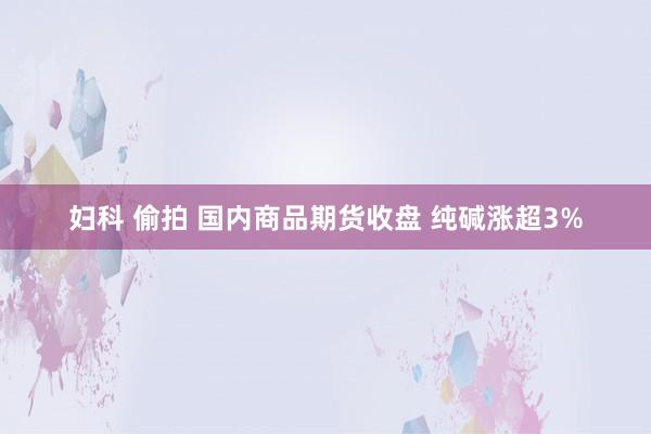 妇科 偷拍 国内商品期货收盘 纯碱涨超3%